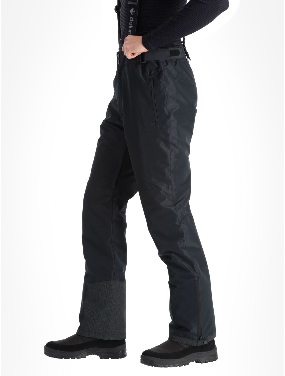 Deluni, Icerocker Pure pantalones de esquí hombres Black negro 