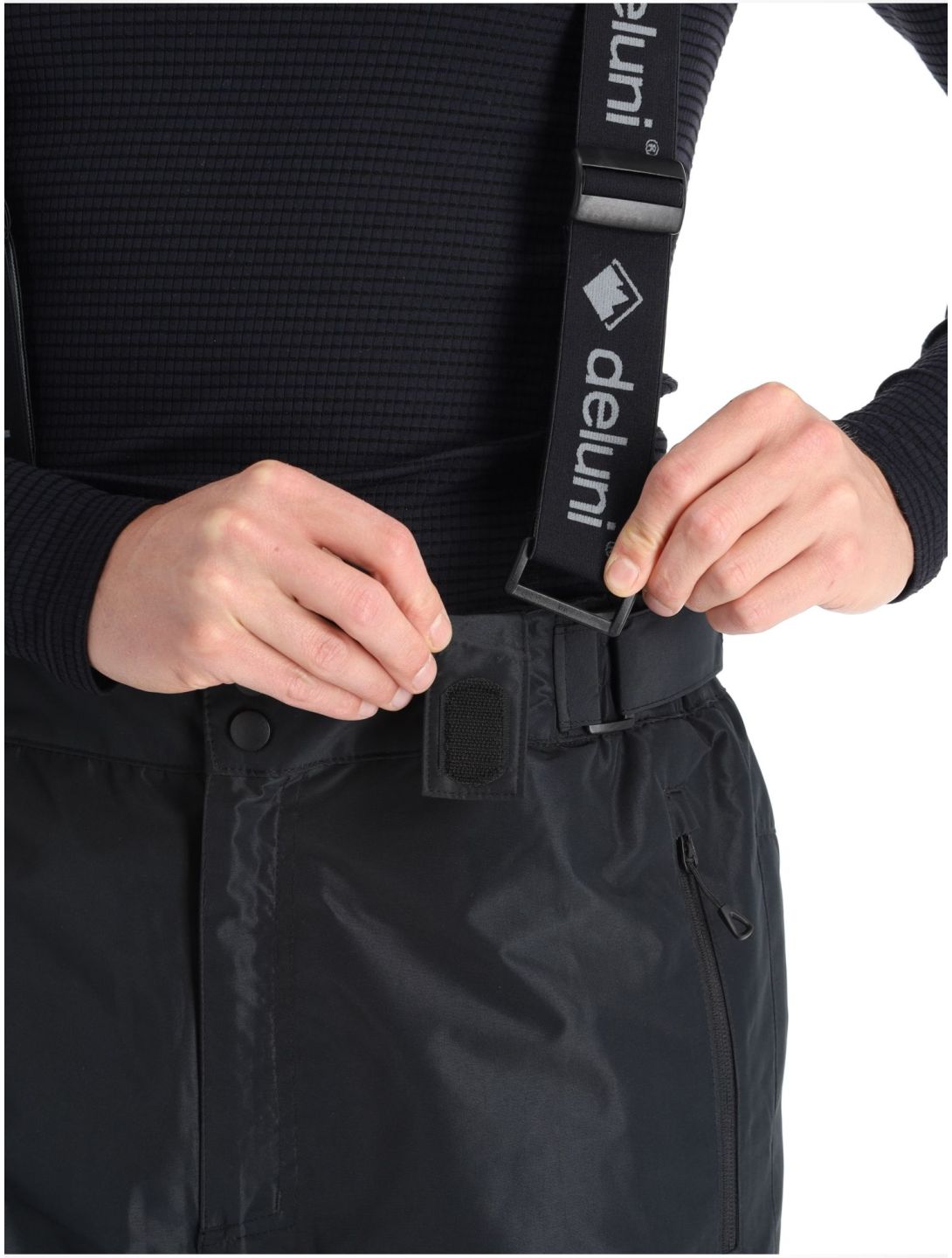 Deluni, Icerocker Pure pantalones de esquí hombres Black negro 