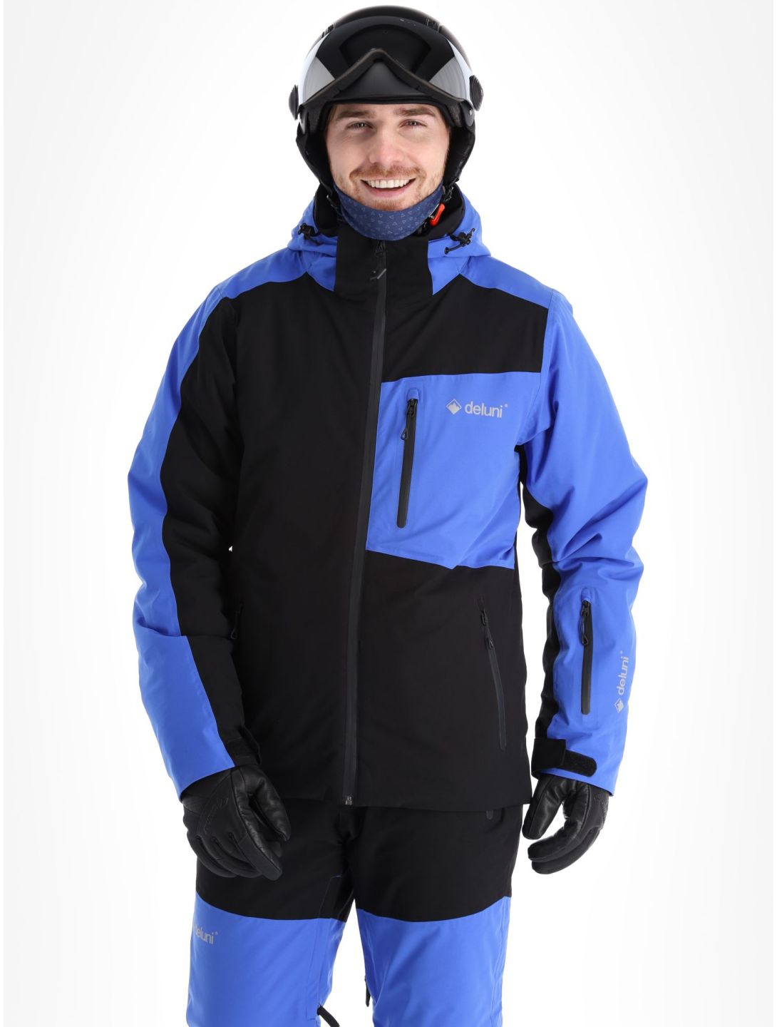 Deluni, Icerocker Plus chaqueta de esquí hombres Black / Blue azul, negro 