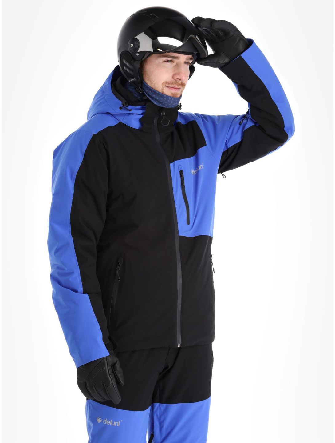 Deluni, Icerocker Plus chaqueta de esquí hombres Black / Blue azul, negro 