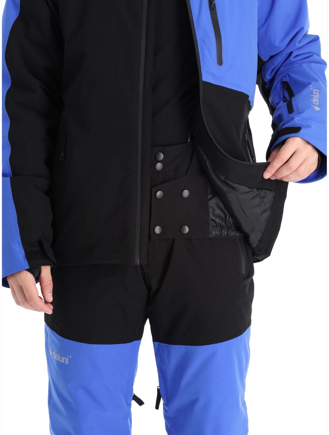 Deluni, Icerocker Plus chaqueta de esquí hombres Black / Blue azul, negro 