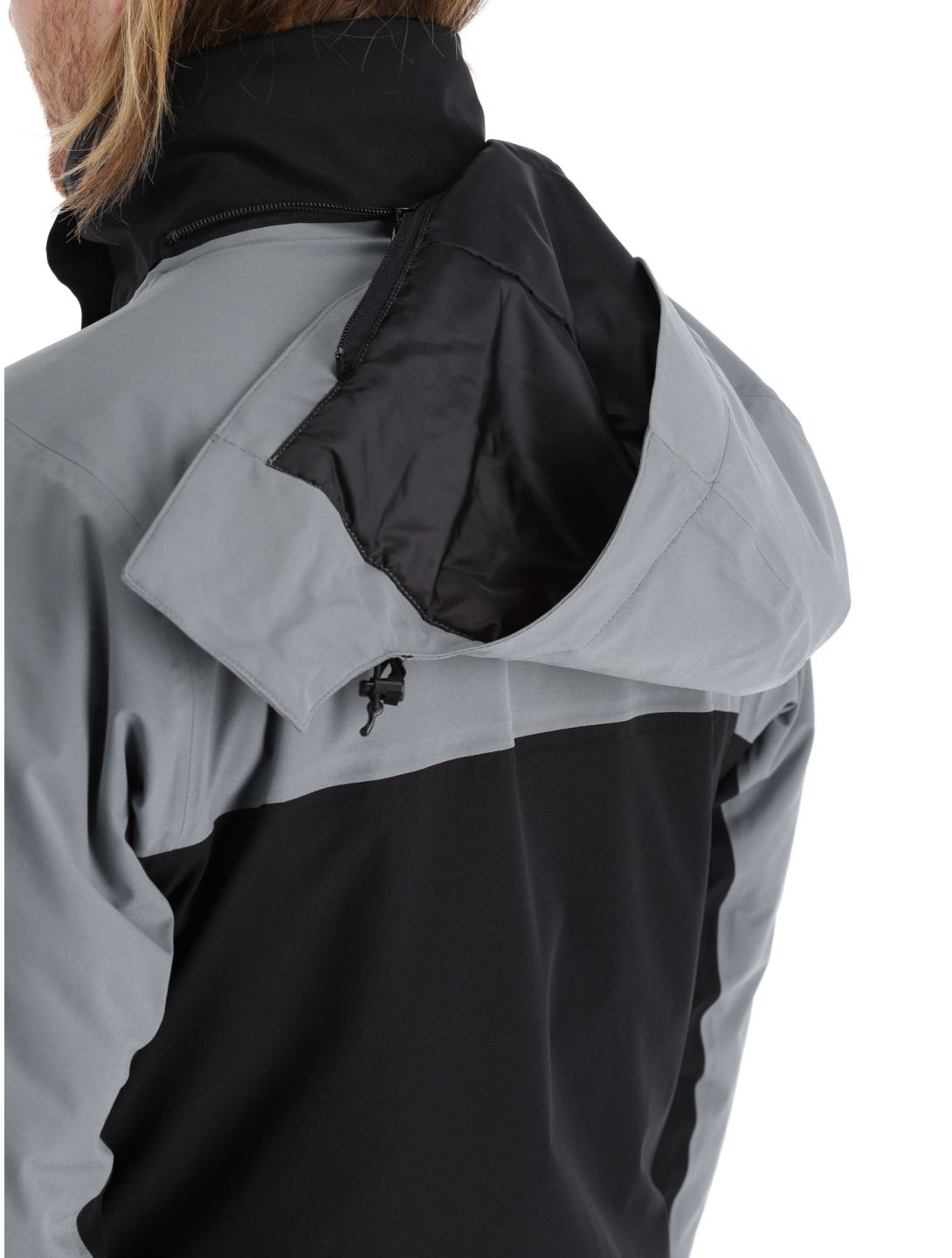 Deluni, Icerocker Plus chaqueta de esquí hombres Black / Dark Grey gris, negro 