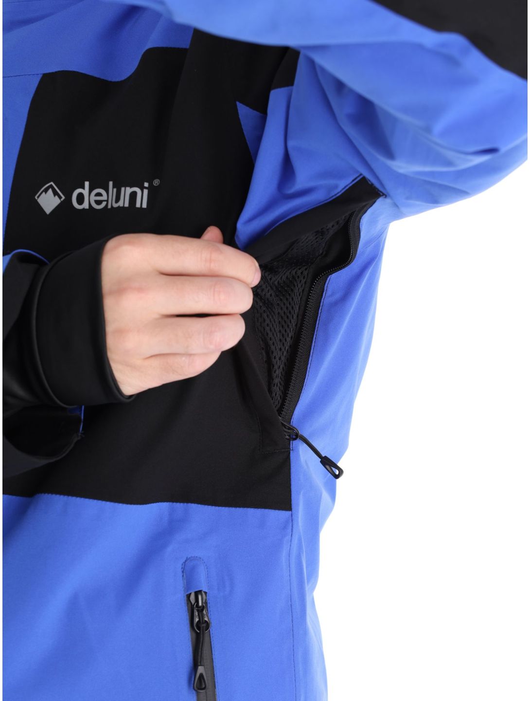 Deluni, Icerocker Pro chaqueta de esquí hombres Black / Blue azul, negro 