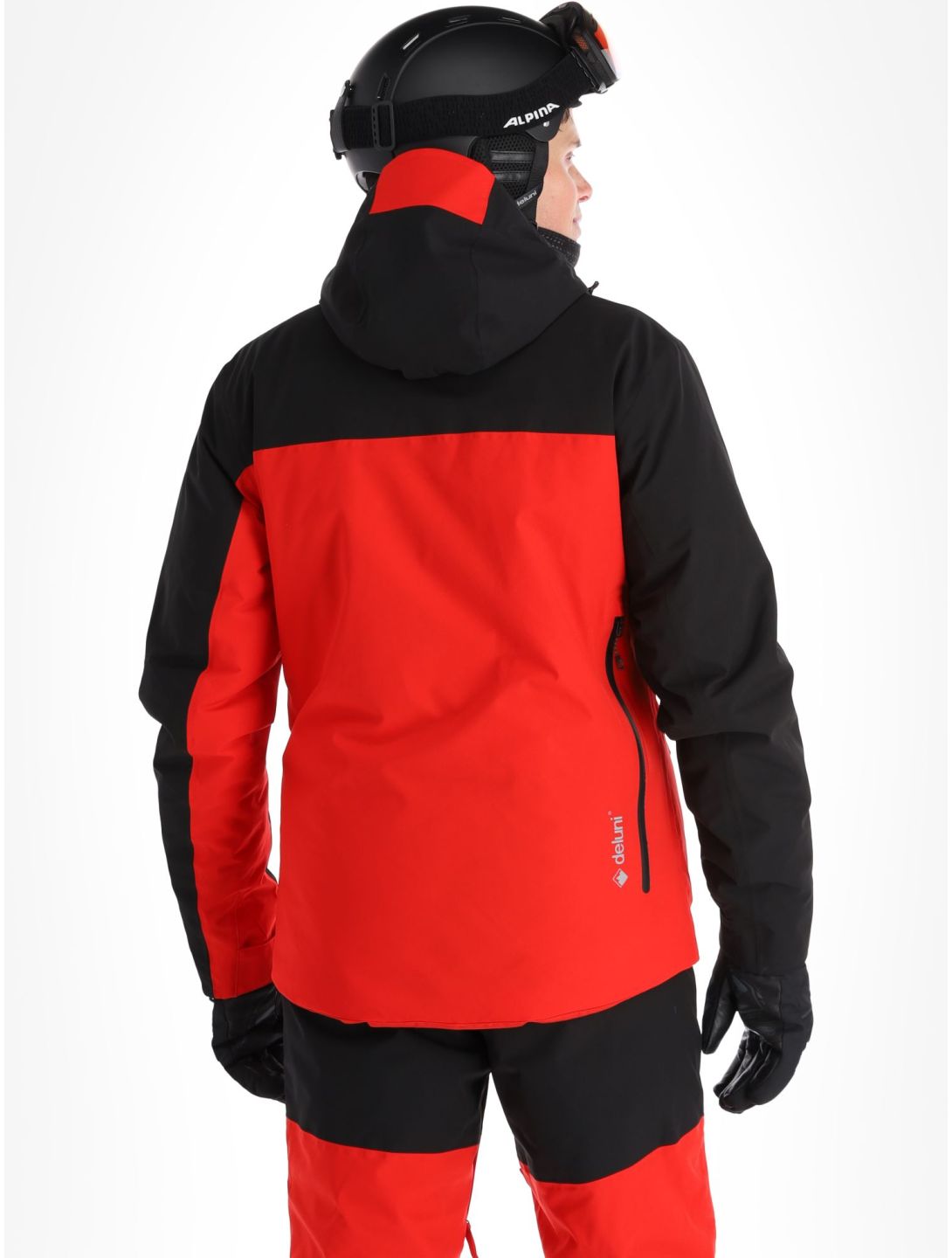 Deluni, Icerocker Pro chaqueta de esquí hombres Black / Red negro, rojo 