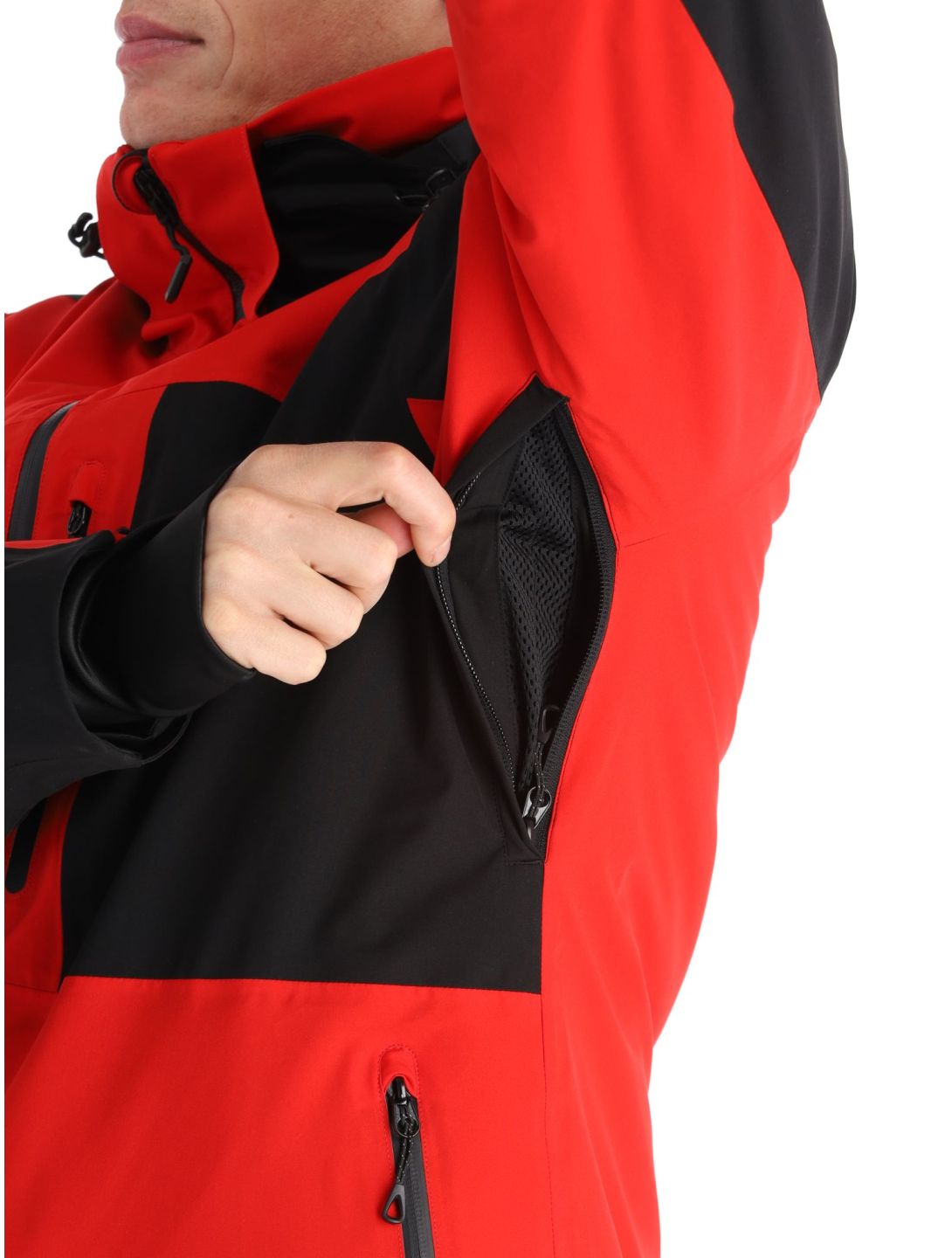 Deluni, Icerocker Pro chaqueta de esquí hombres Black / Red negro, rojo 