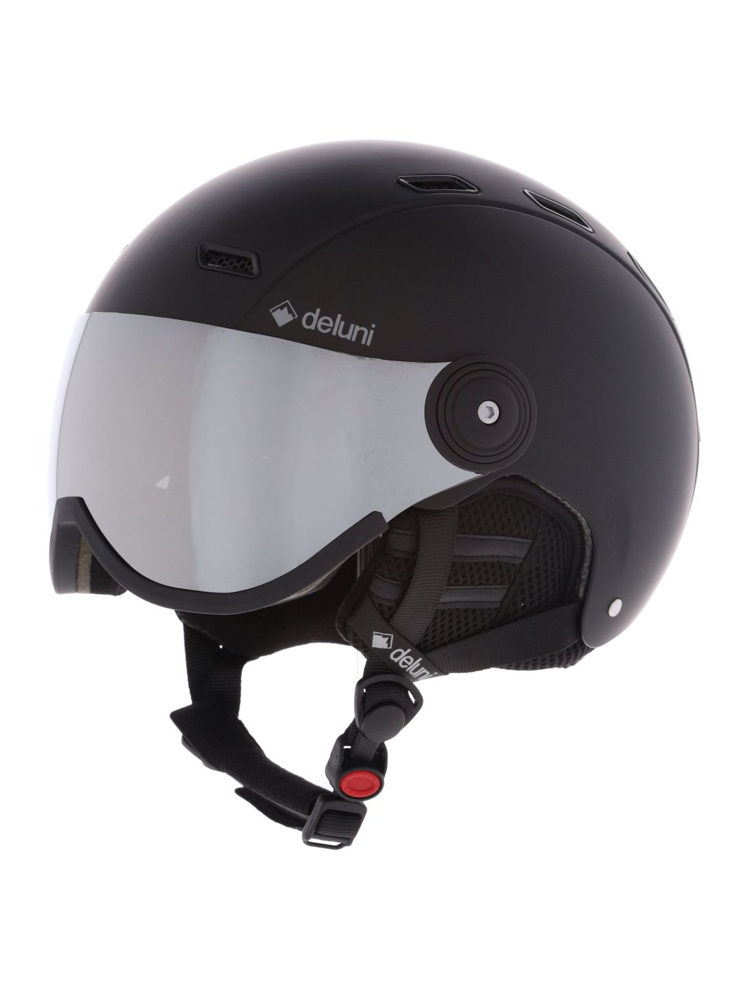 Deluni, Montano Pro 2 casco con visera unisex Matt Black negro 