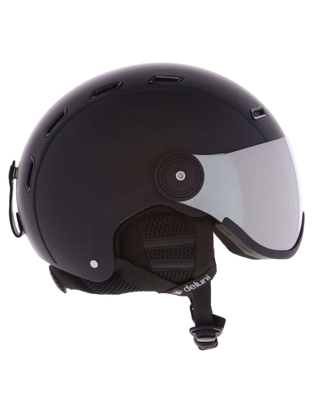 Deluni, Montano Pro 2 casco con visera unisex Matt Black negro 