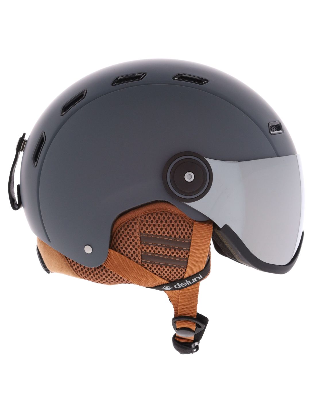 Deluni, Montano Pro 2 casco con visera unisex Matt Dark Grey gris 