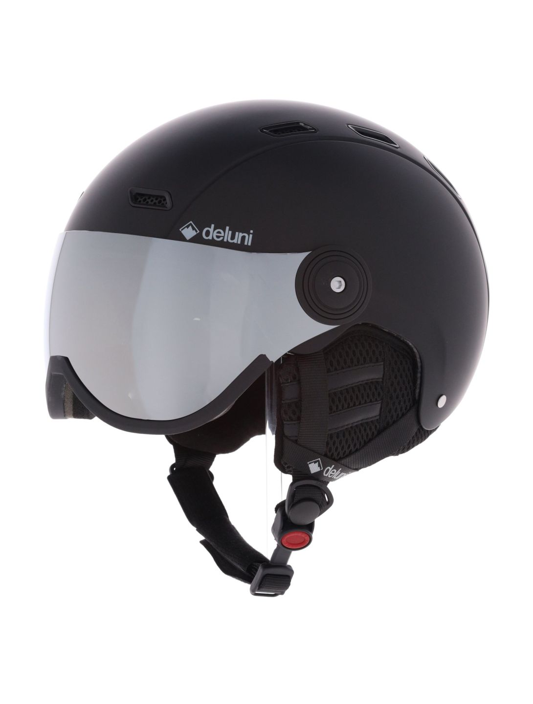 Deluni, Montano Pro 1 casco con visera unisex Matt Black negro 