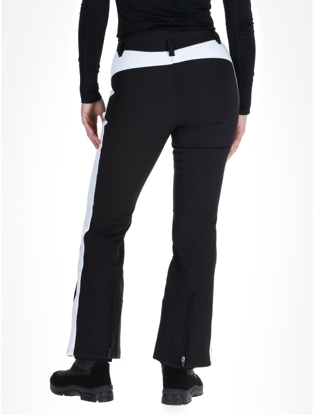 Deluni, Neva pantalones de esquí softshell mujeres Black negro 