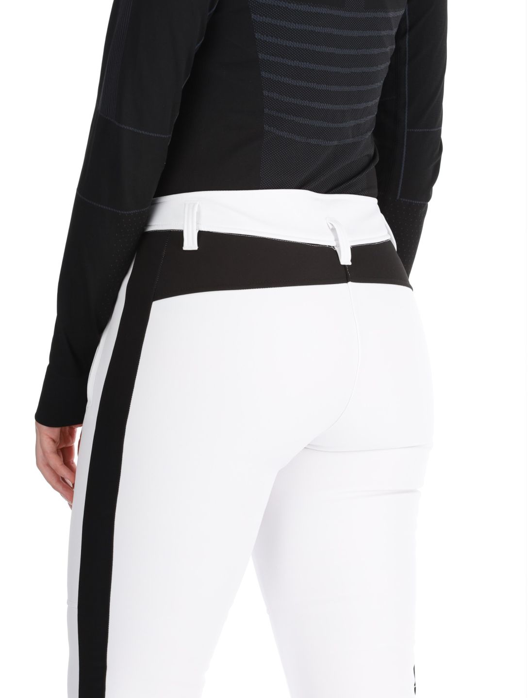 Deluni, Neva pantalones de esquí softshell mujeres Optic White blanco 