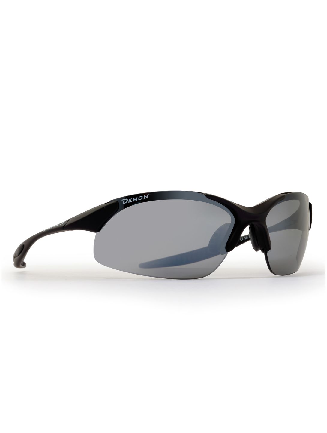 Demon, 832 gafas de sol unisex Matt Black - Smoke Mirror negro 