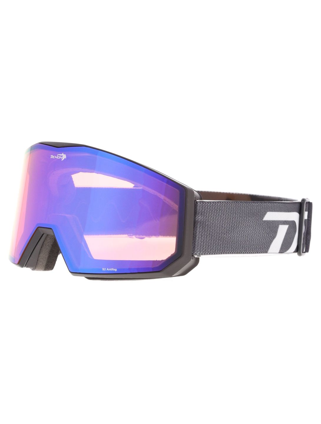 Demon, Future gafas de esquí unisex Black Blue - Orange Blue Mirror negro 