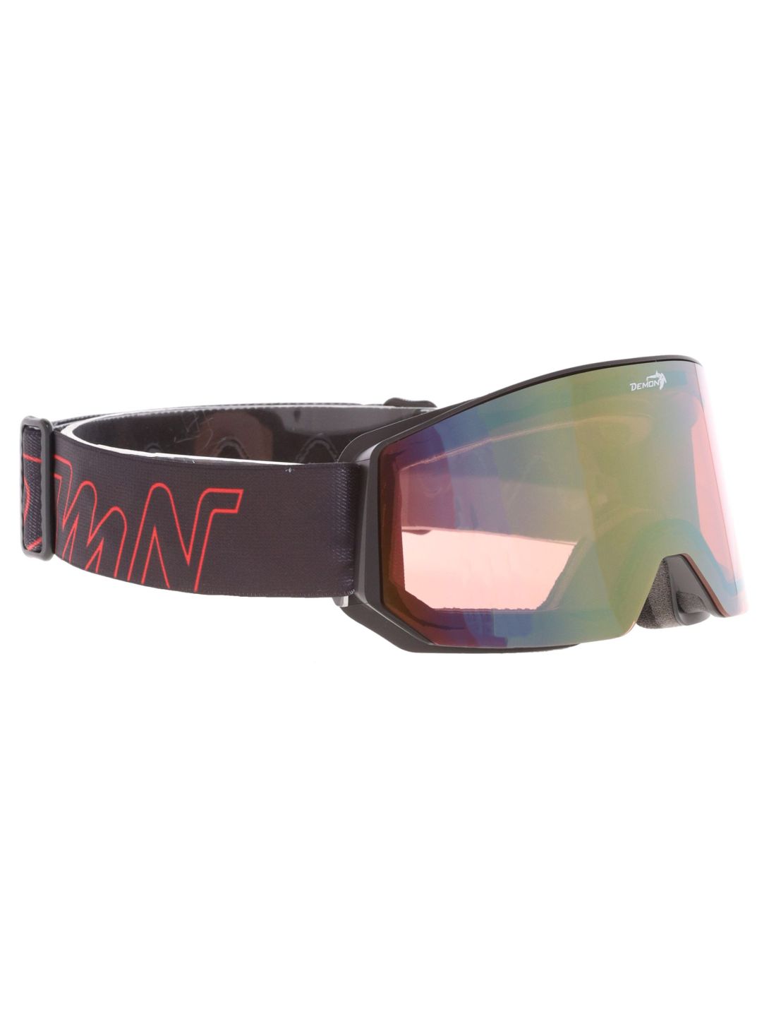 Demon, Intrepid (OTG) gafas de esquí OTG unisex Matt Black Red - Orange Red Mirror negro 