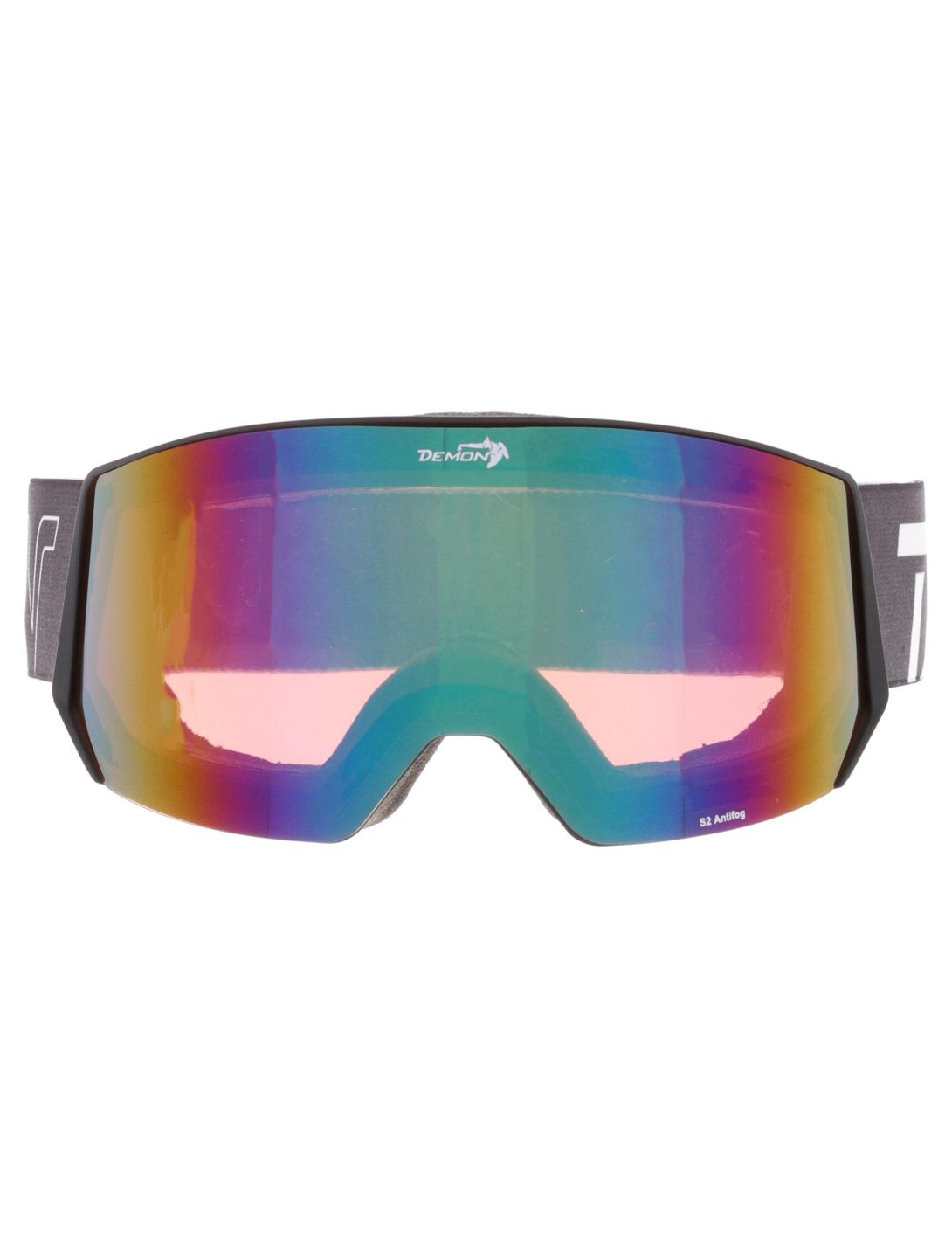 Demon, Intrepid (OTG) gafas de esquí OTG unisex Black Green - Orange Green Mirror negro 