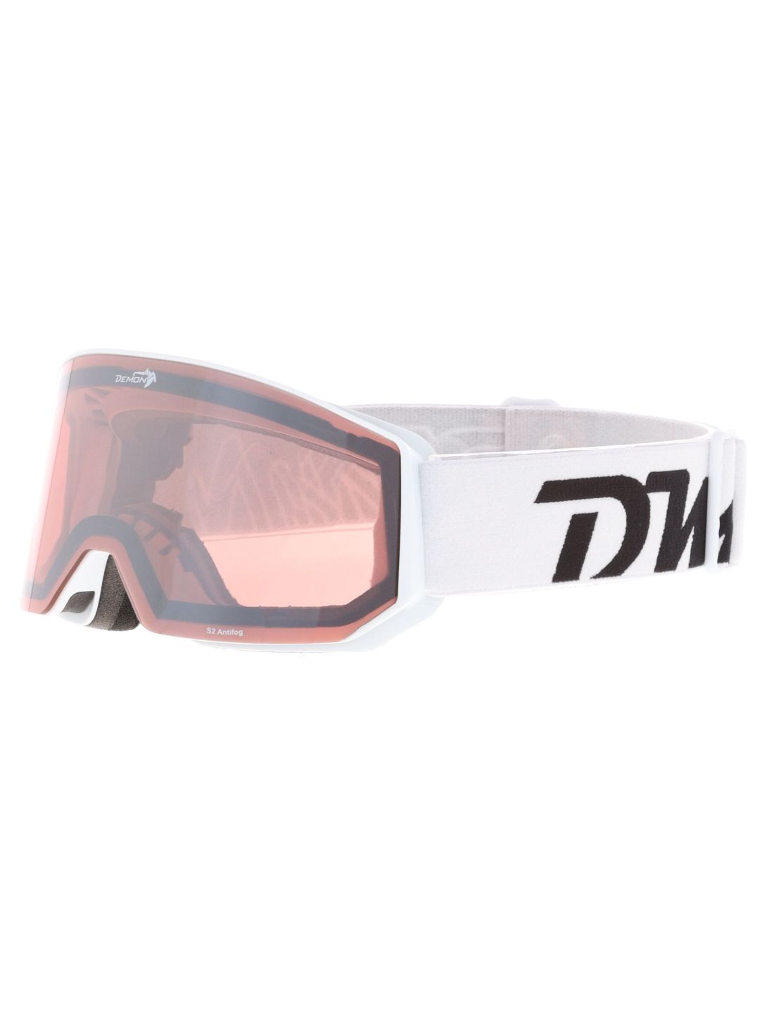 Demon, Intrepid (OTG) gafas de esquí unisex White - Orange Mirror blanco 