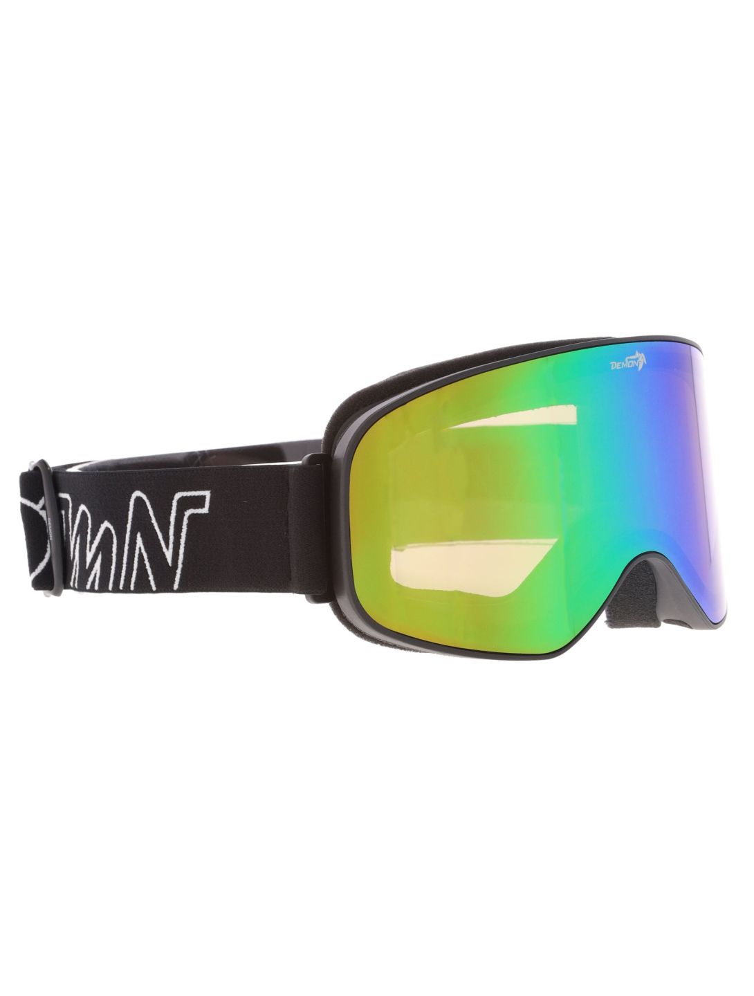 Demon, Master gafas de esquí unisex Matt  Black Green - Orange Green Mirror negro, verde 