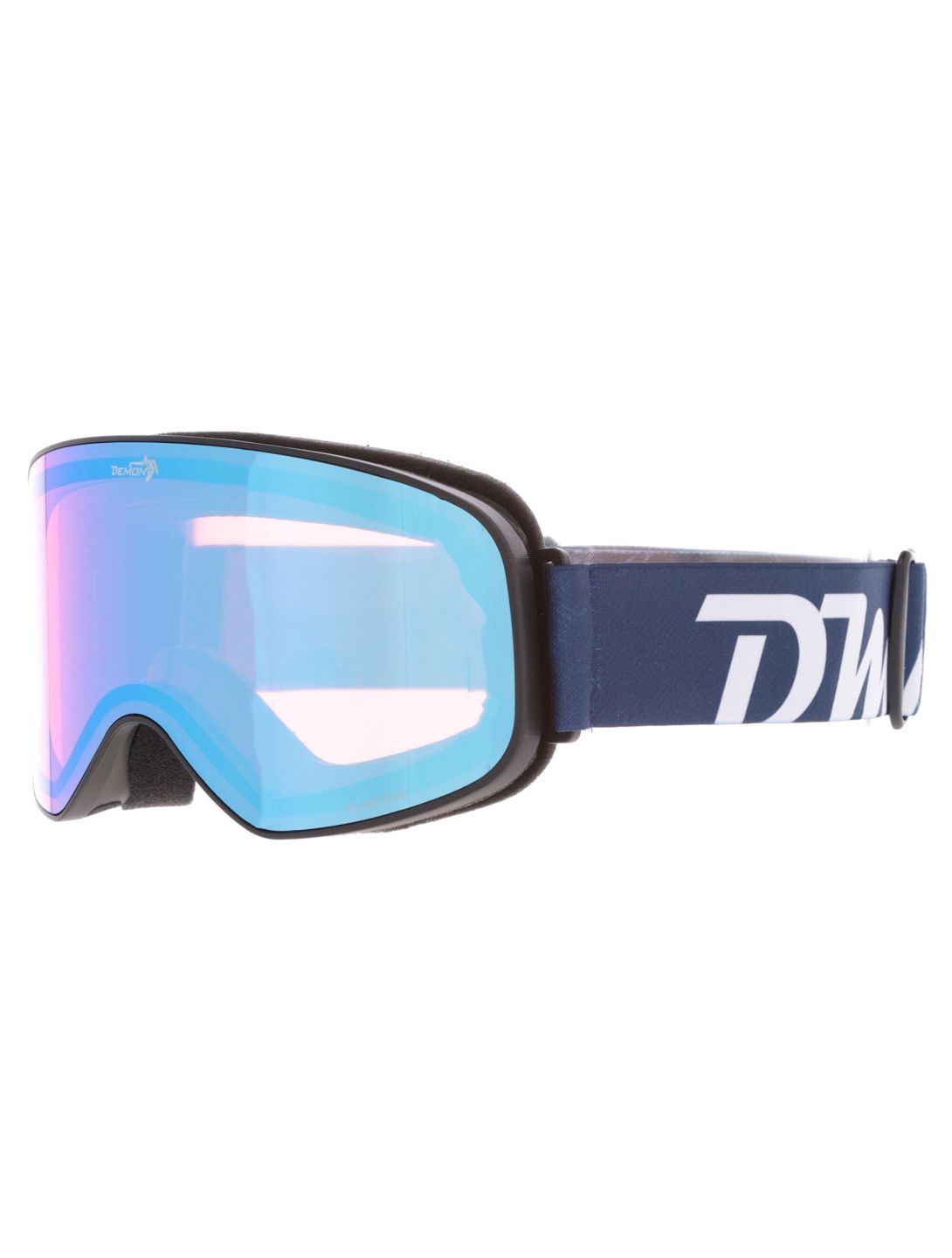 Demon, Master gafas de esquí unisex Matt Black Blue - Orange Blue Mirror azul, negro 