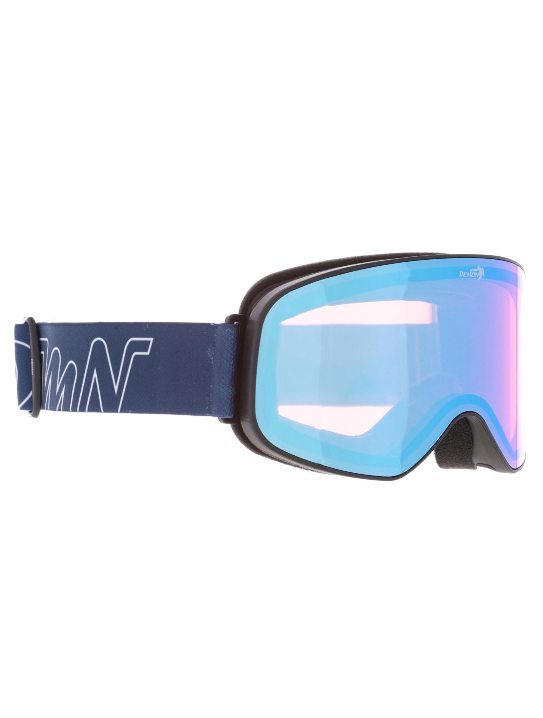 Demon, Master gafas de esquí unisex Matt Black Blue - Orange Blue Mirror azul, negro 