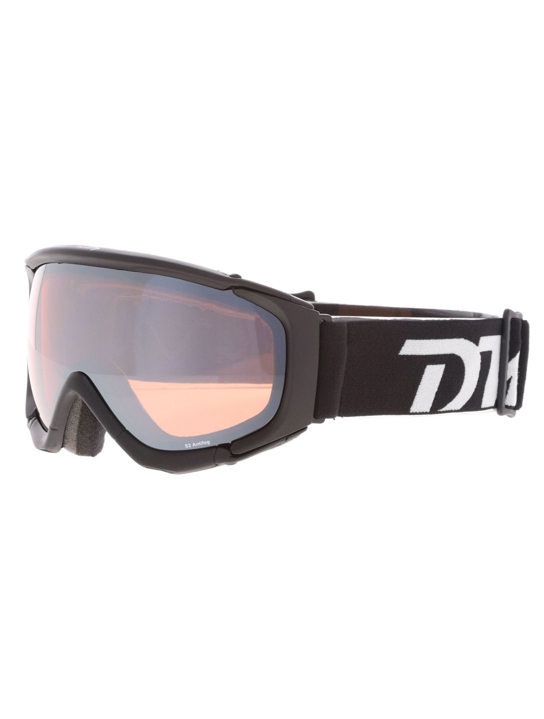 Demon, Matrix gafas de esquí unisex Matt Black - Orange Silver Mirror negro 