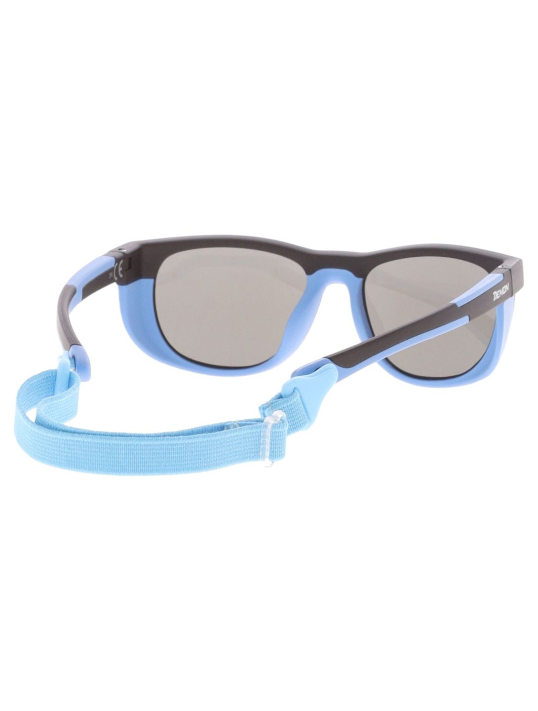 Demon, Rock gafas de sol niños Rubber Black - Blue Mirror negro 