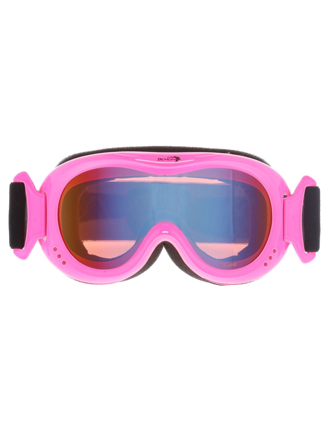 Demon, Snow 6 Mirror gafas de esquí niños Fuchsia Fluo Safety - Orange Blue Mirror 