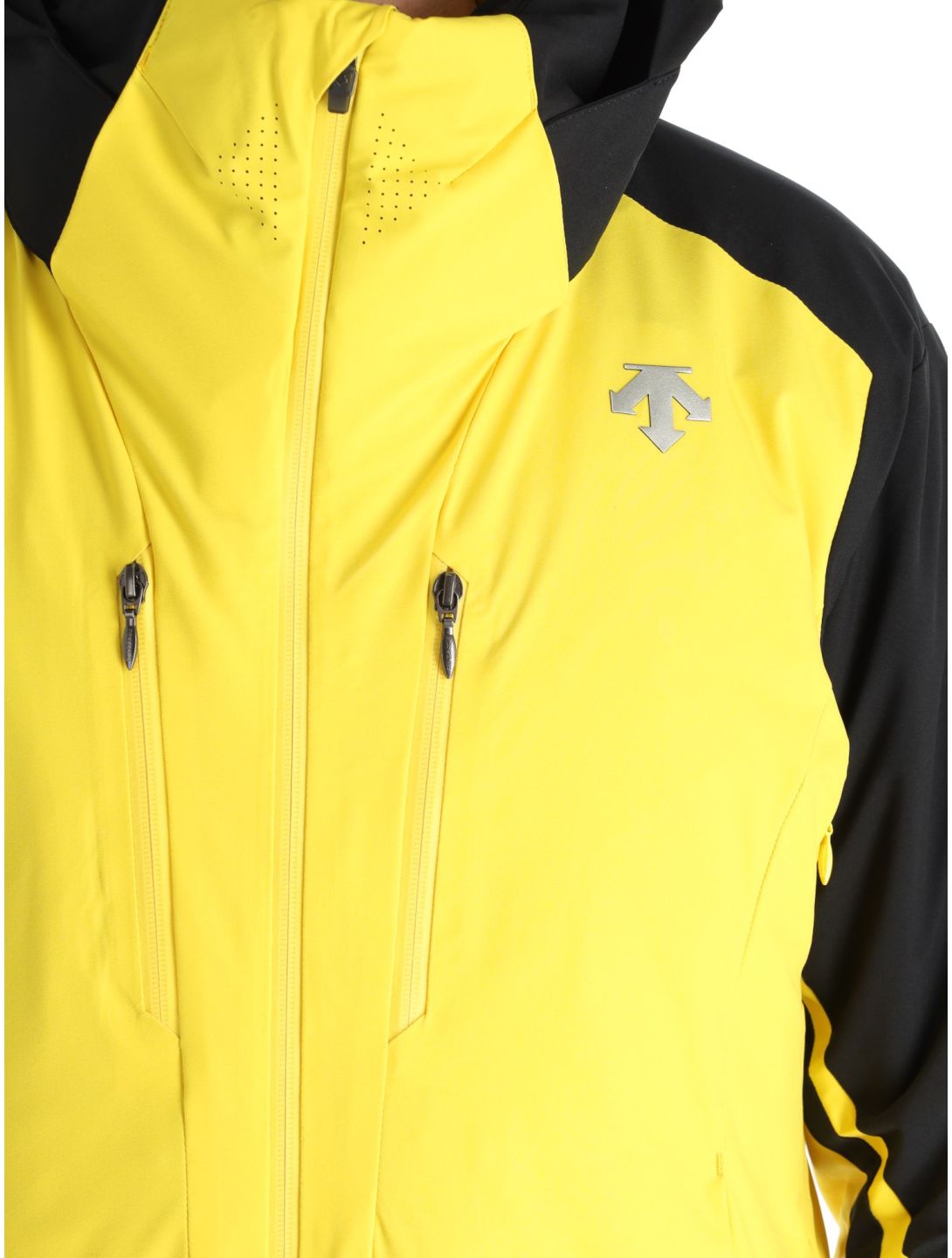 Descente, Chester chaqueta de esquí hombres Warbler Yellow amarillo, negro 