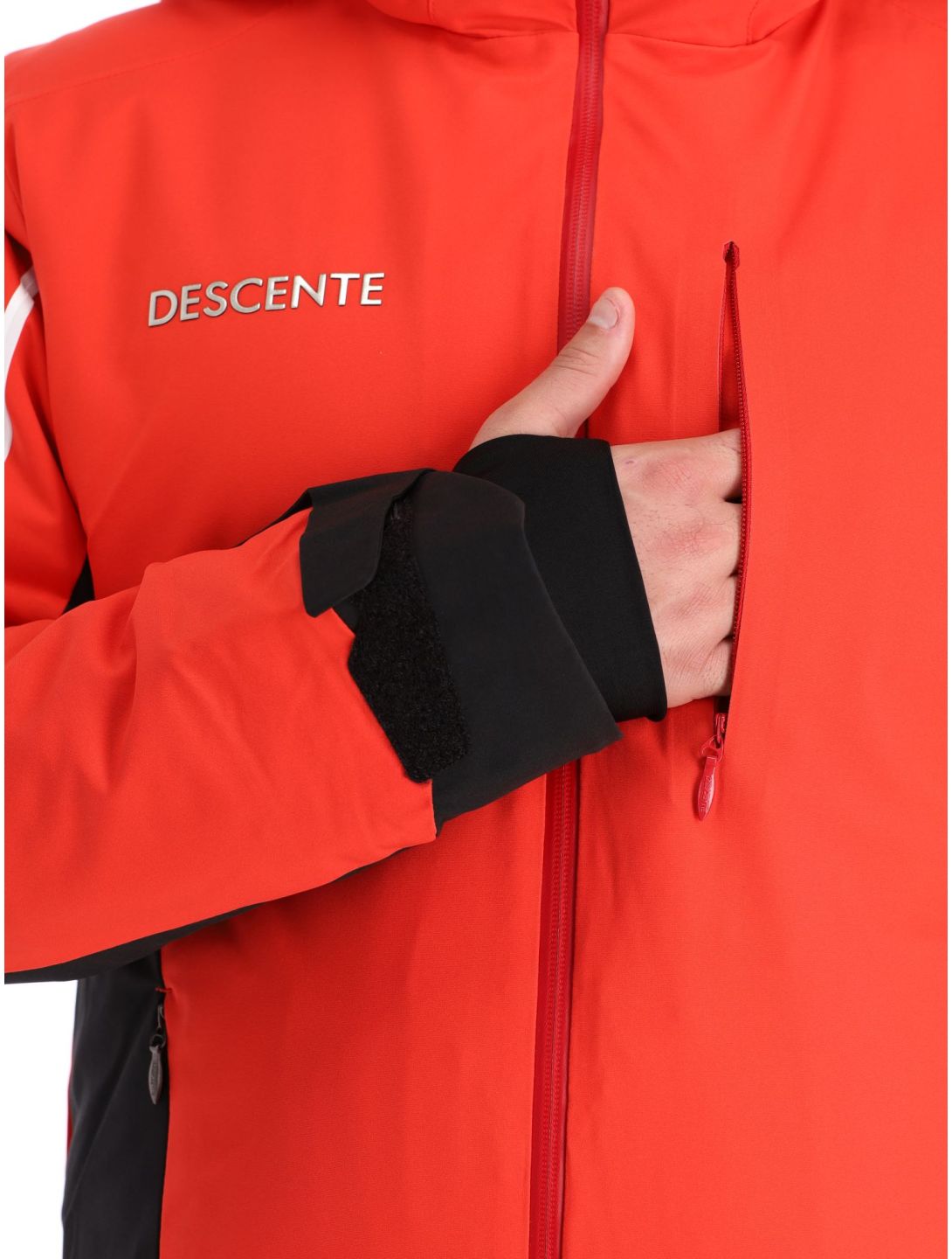 Descente, Cody chaqueta de esquí hombres Electric Red negro, rojo 