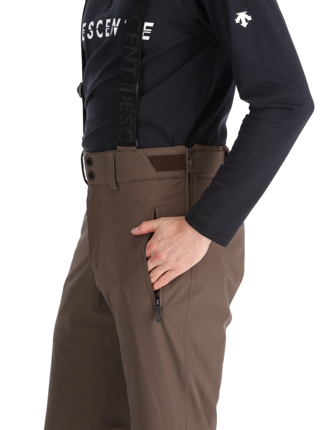 Descente, M-GD40 pantalones de esquí hombres Bark Brown marrón 