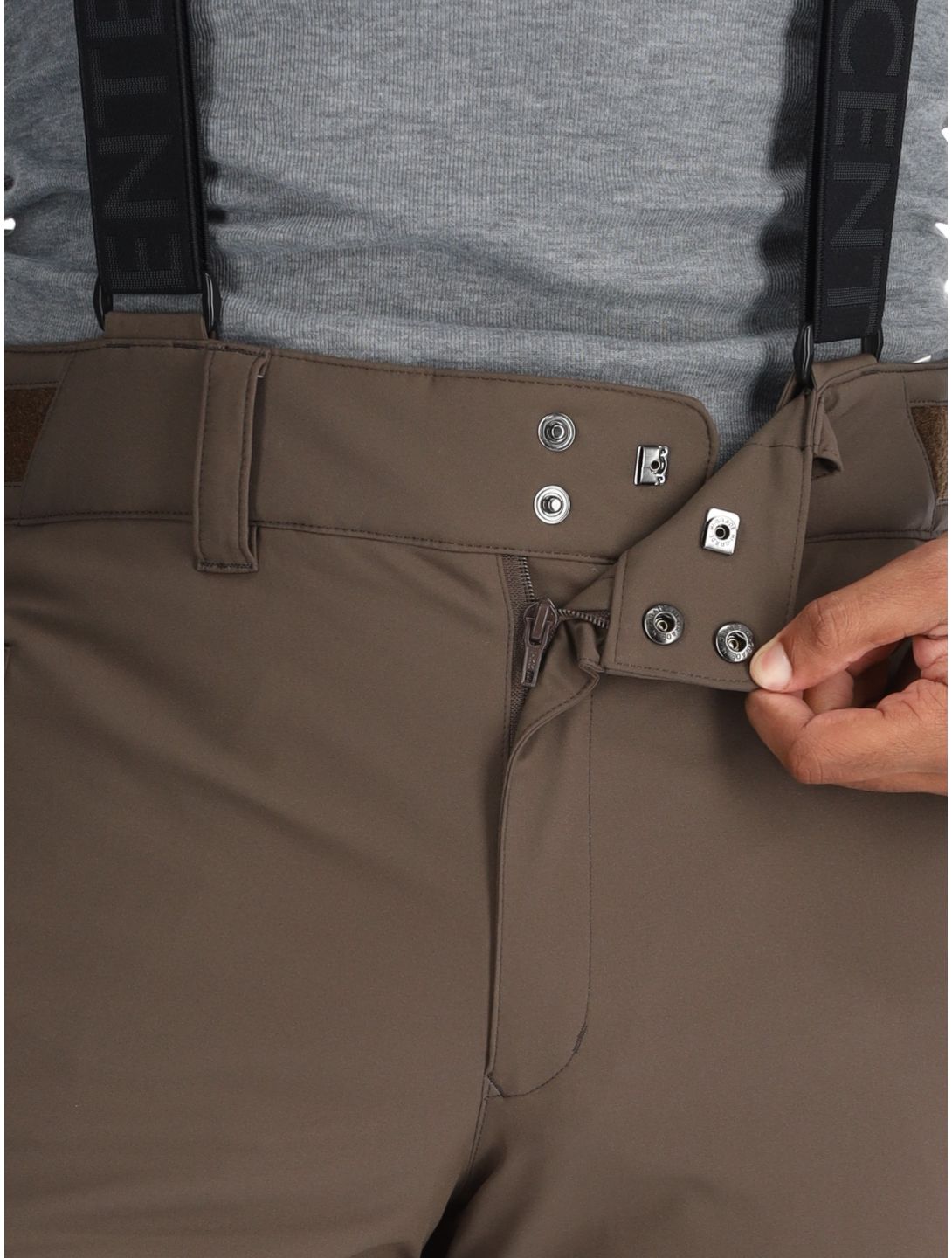 Descente, M-GD41 pantalones de esquí hombres Bark Brown marrón 