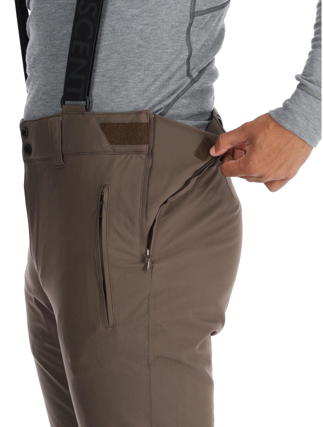 Descente, M-GD41 pantalones de esquí hombres Bark Brown marrón 