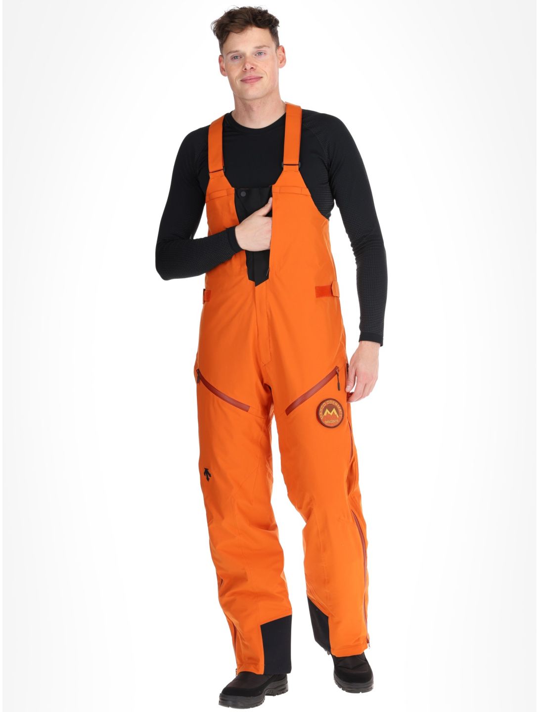 Descente, M-GD50M pantalones de esquí hardshell BIB hombres Ripen Orange naranja 