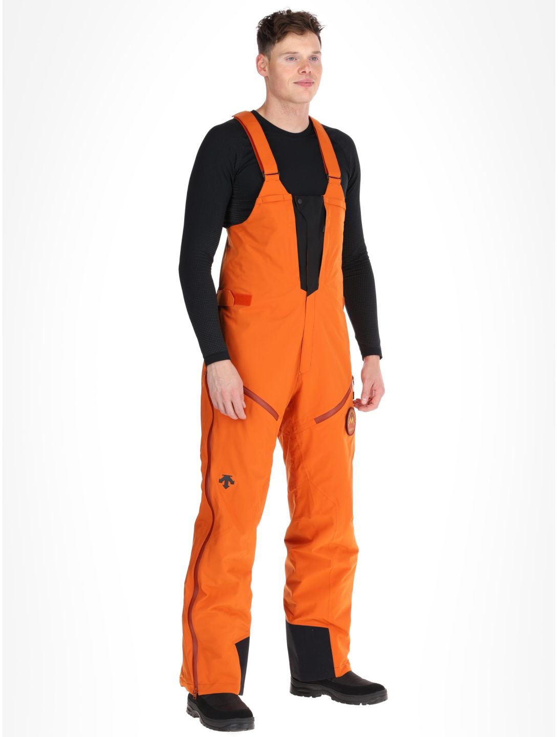 Descente, M-GD50M pantalones de esquí hardshell BIB hombres Ripen Orange naranja 