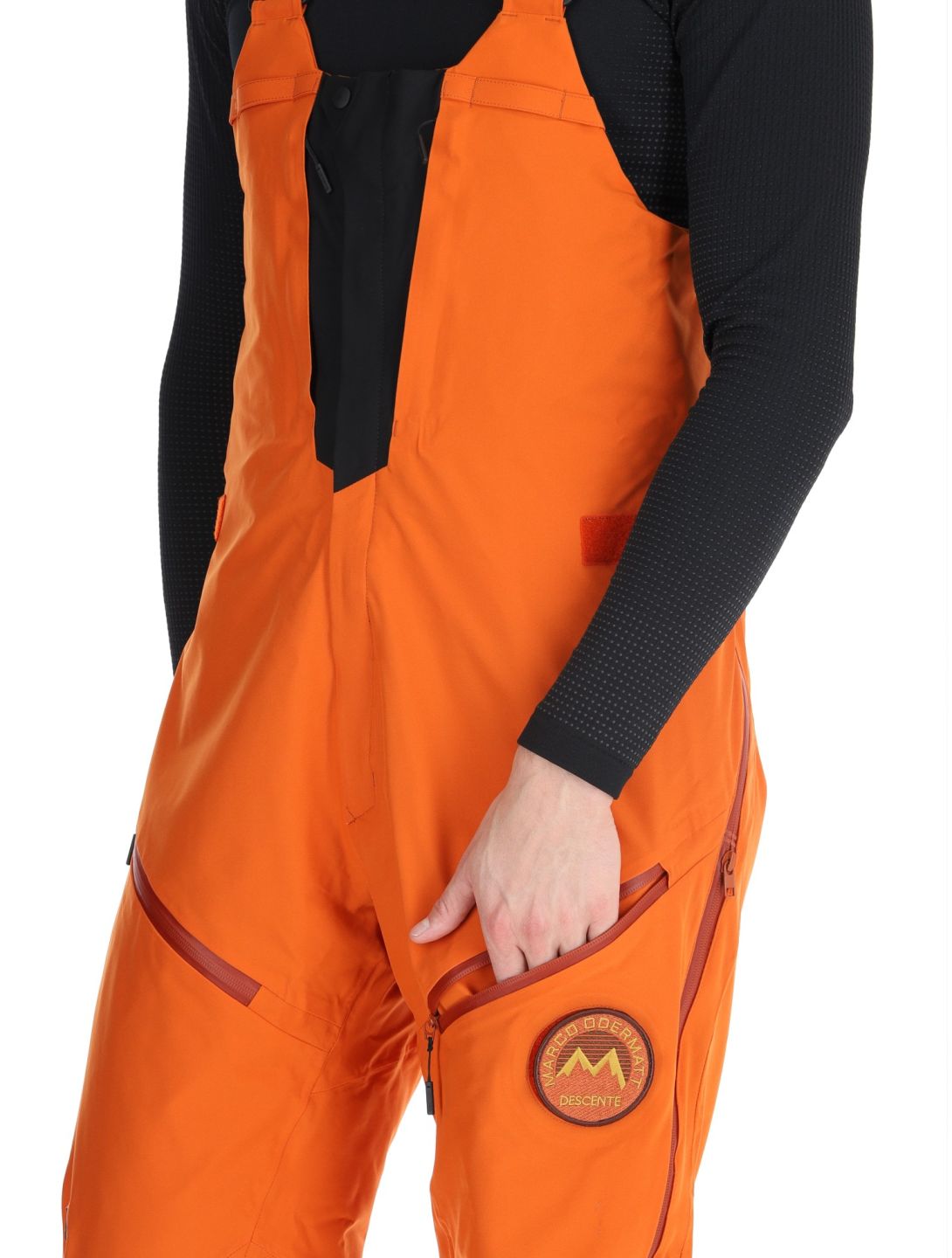 Descente, M-GD50M pantalones de esquí hardshell BIB hombres Ripen Orange naranja 