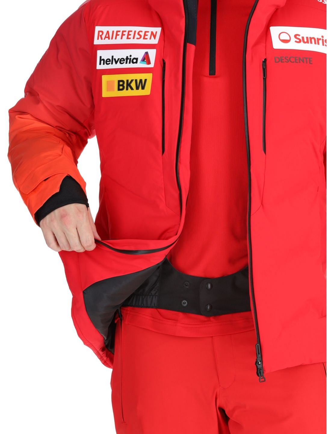 Descente, M-GK21 chaqueta de esquí hombres Swiss rojo 