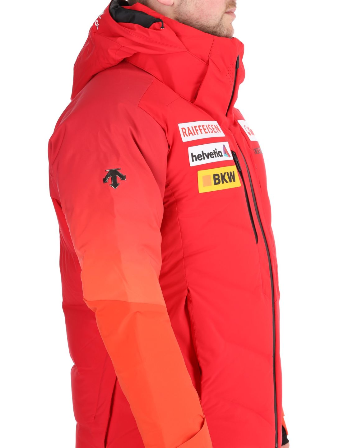 Descente, M-GK21 chaqueta de esquí hombres Swiss rojo 