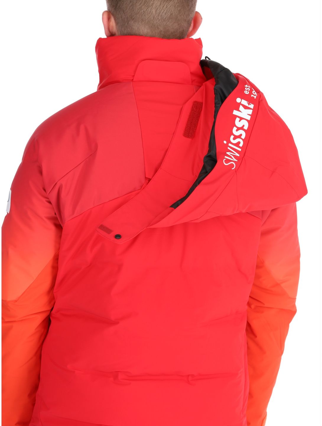 Descente, M-GK21 chaqueta de esquí hombres Swiss rojo 