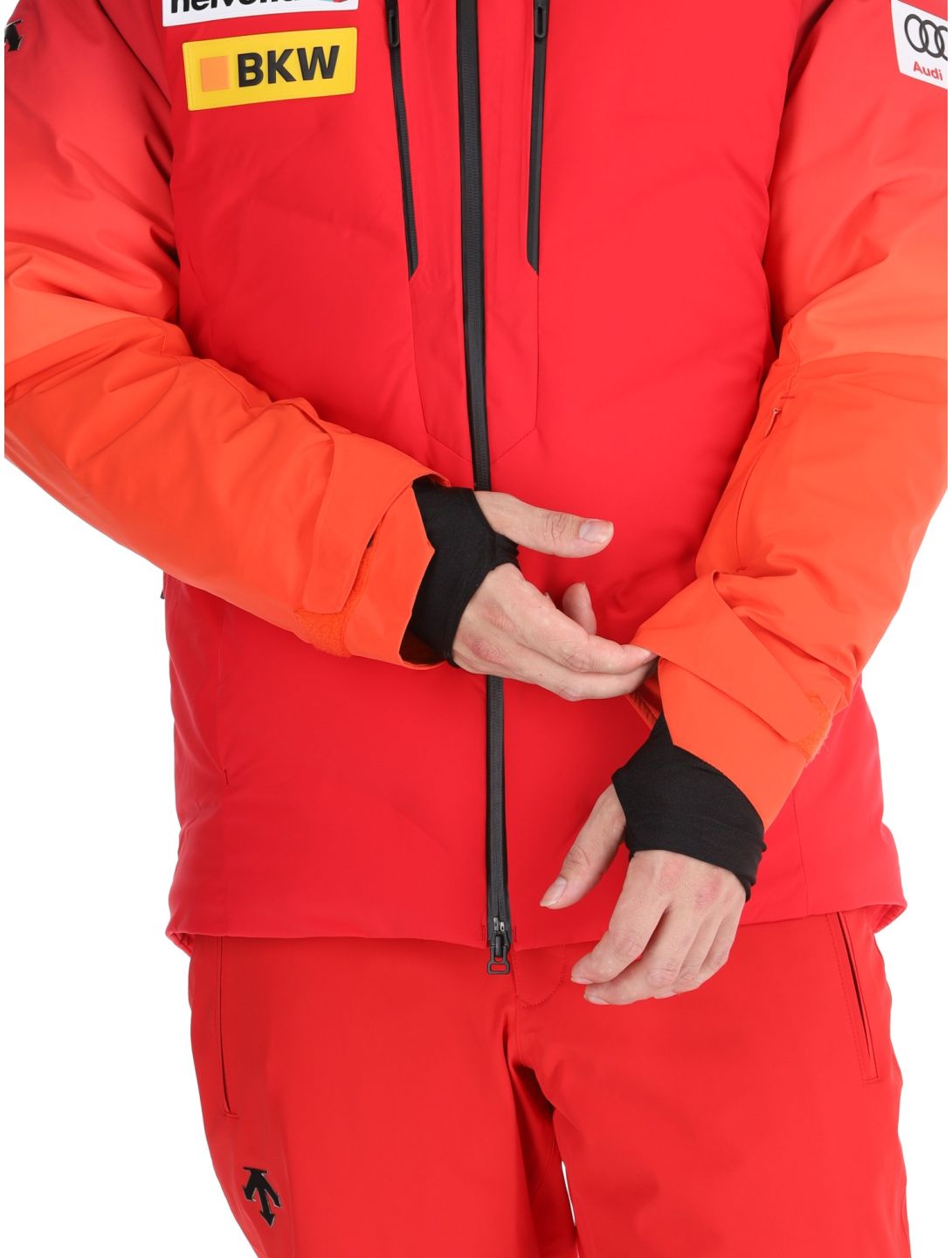 Descente, M-GK21 chaqueta de esquí hombres Swiss rojo 