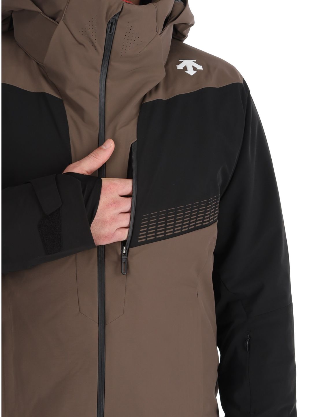 Descente, M-GK26 chaqueta de esquí hombres Bark Brown marrón 