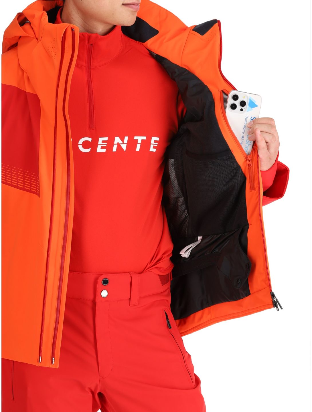 Descente, M-GK26 chaqueta de esquí hombres Momiji Orange naranja 