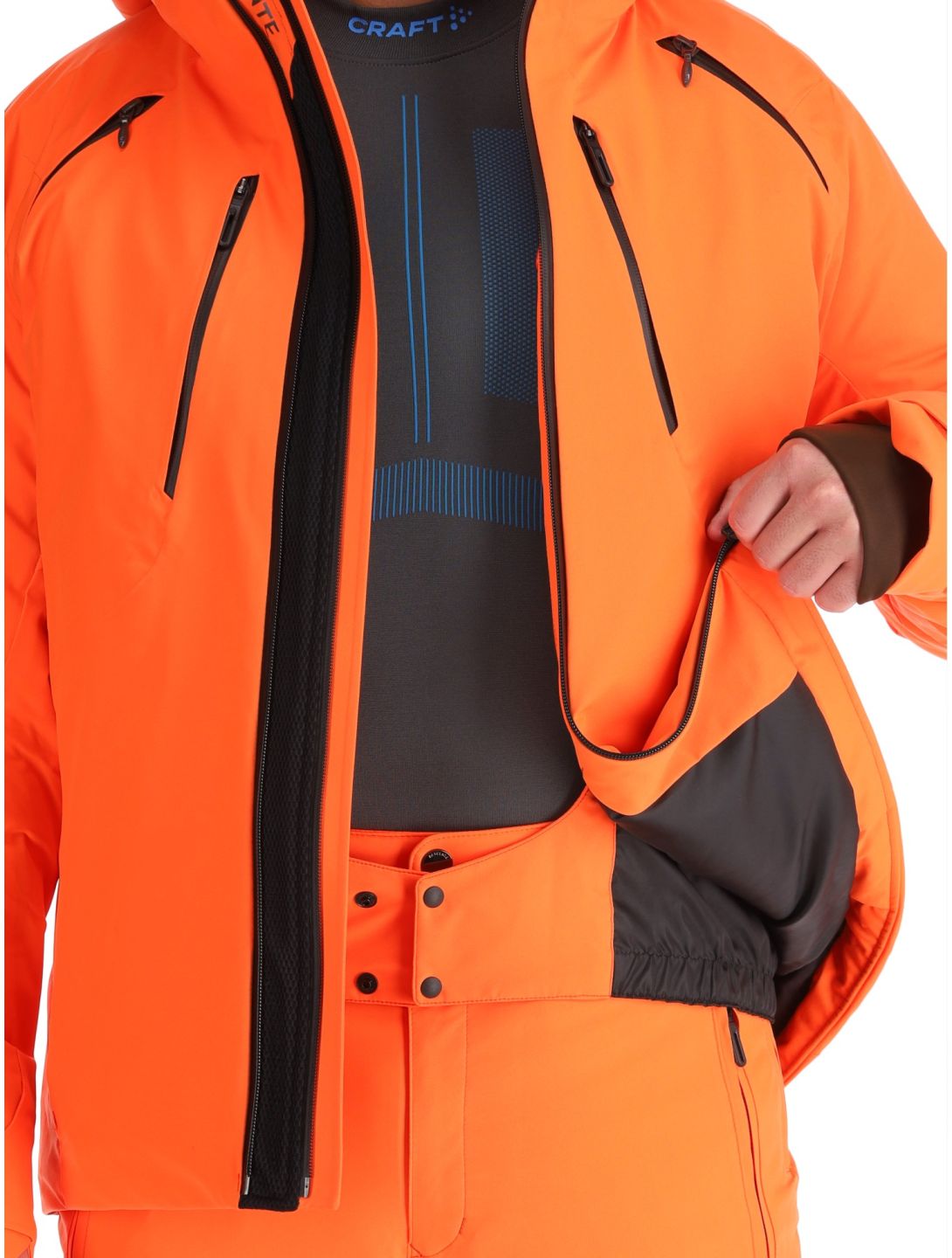 Descente, M-GK27 chaqueta de esquí hombres Momiji Orange naranja 