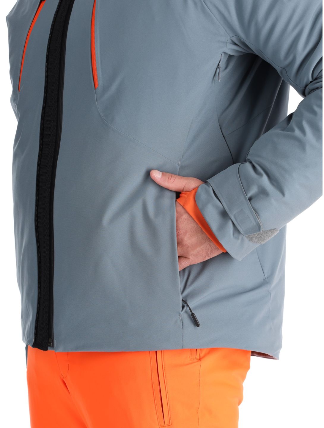 Descente, M-GK27 chaqueta de esquí hombres Storm Weather Grey gris 