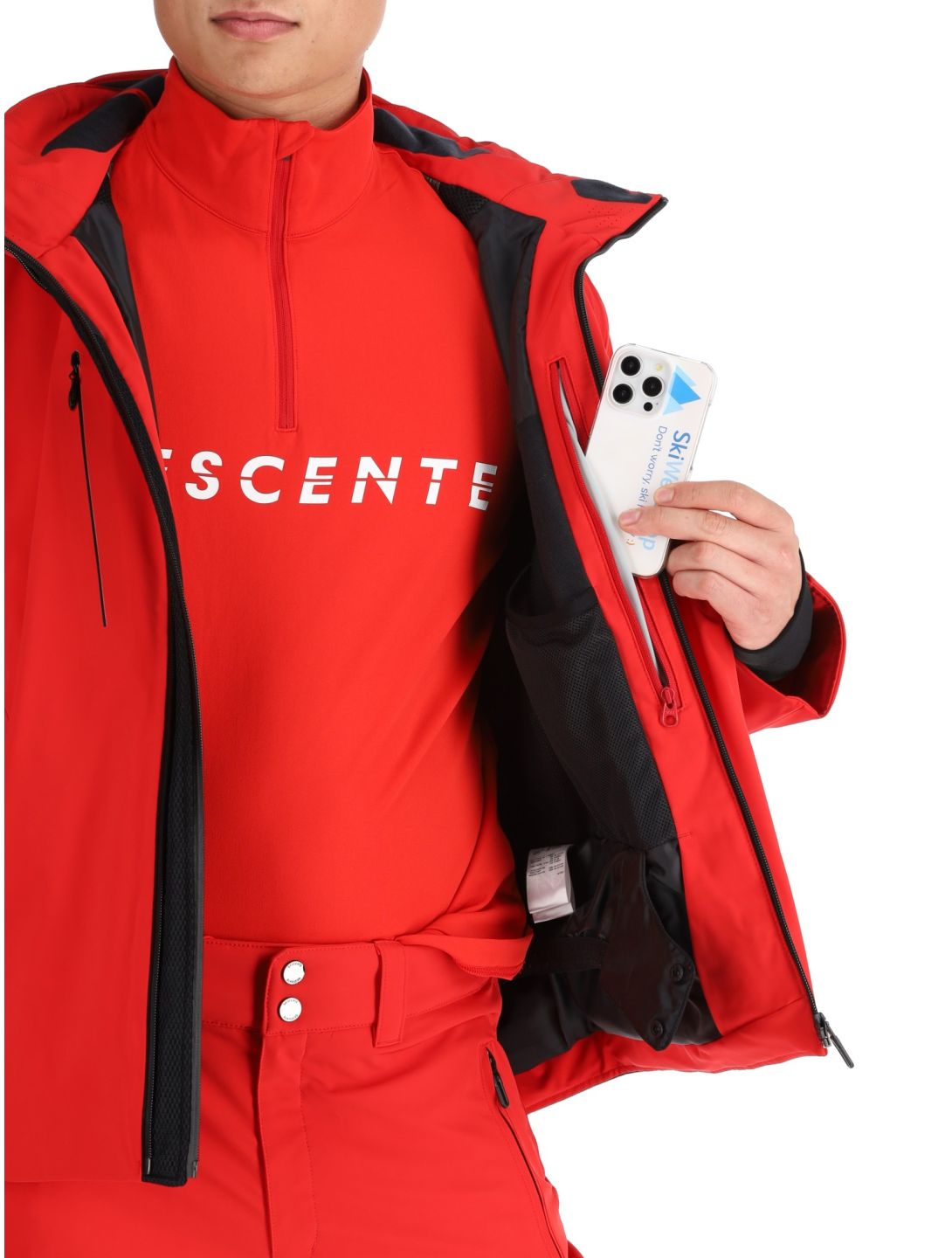 Descente, M-GK29 chaqueta de esquí hombres Electric Red rojo 