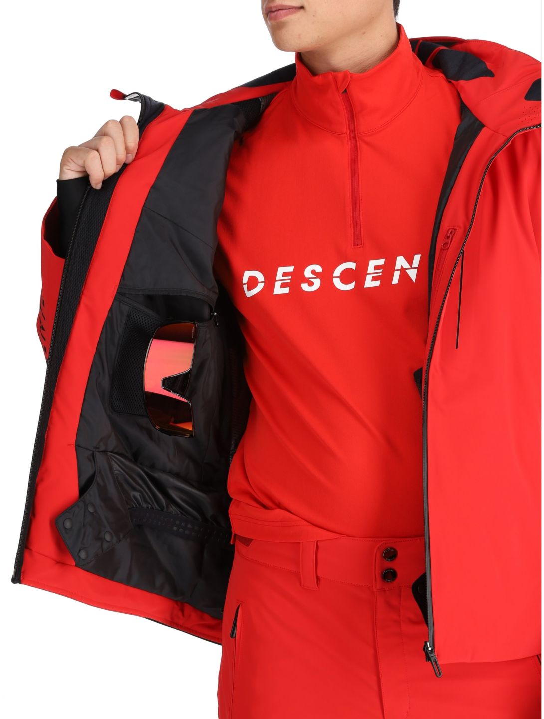 Descente, M-GK29 chaqueta de esquí hombres Electric Red rojo 