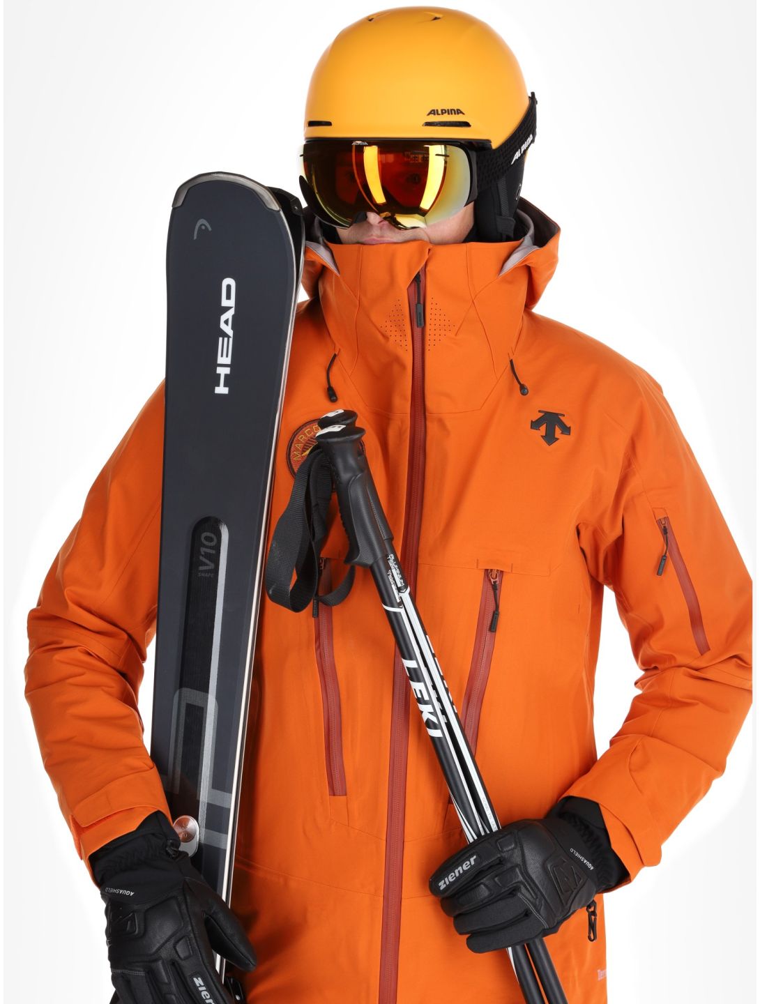 Descente, M-GK50M chaqueta de esquí hardshell hombres Ripen Orange naranja 