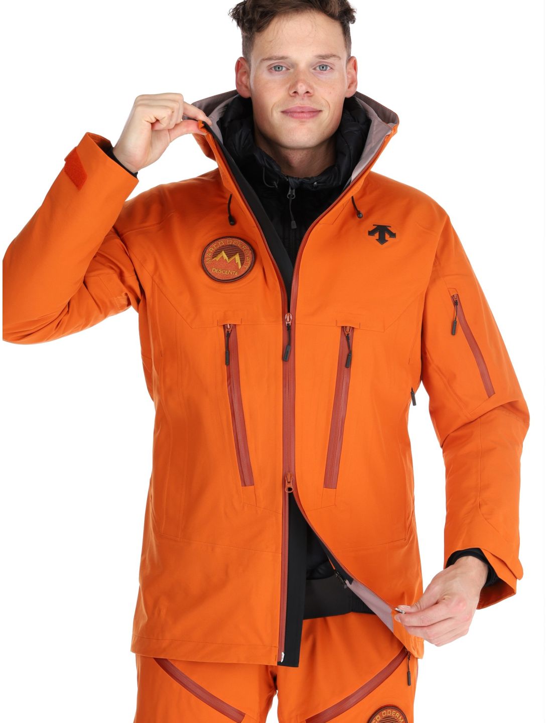 Descente, M-GK50M chaqueta de esquí hardshell hombres Ripen Orange naranja 