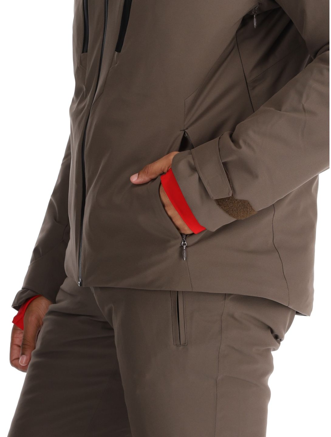 Descente, M-GK80 chaqueta de esquí hombres Bark Brown marrón 