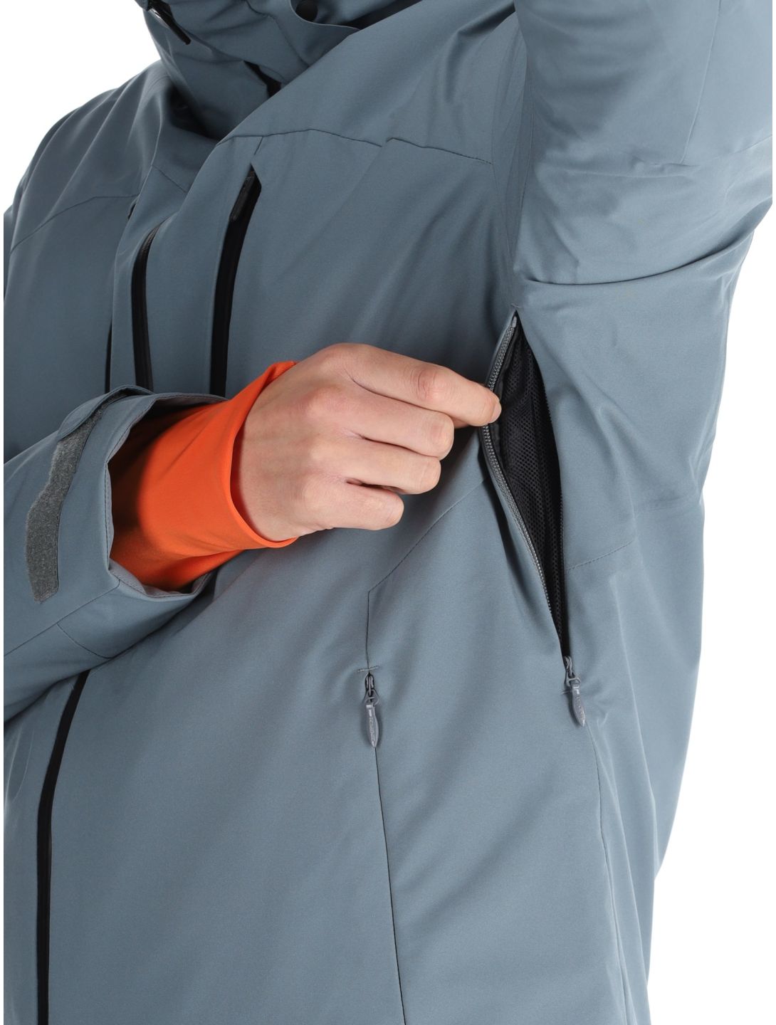 Descente, M-GK80 chaqueta de esquí hombres Storm Weather Grey gris 