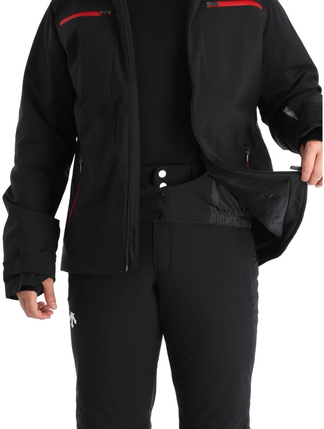 Descente, Nick chaqueta de esquí hombres Black negro 