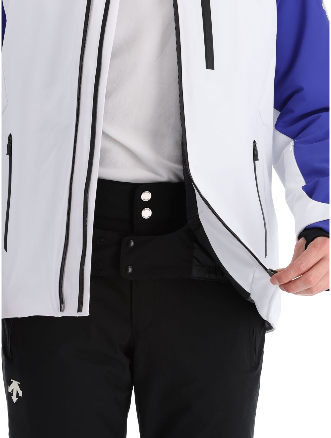 Descente, Paddy chaqueta de esquí hombres Super White azul, blanco 